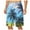 Blue, variant on PMUYBHF Mens Running Shorts With Zipper Pockets Rancoto Mens Summer Digital 3D Coconut Tree Printed Ventilate Shorts Elasticated Waisted Beach Pants Short Athletic Shorts Men Black Shorts Men Workout