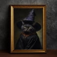 thumbnail image 4 of Pintura en lienzo de estilo gótico victoriano para decoración de la habitación, póster Retro, Cuervo, bruja, murciélago, Calavera, Academia oscura, regalos de Halloween, 4 of 4