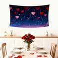 thumbnail image 4 of Kumdkd Valentine's Day Tapestry 71x45 Inches Large Wall Hanging, Romantic Themed Fabric Decor for Bedroom, Living Room, Dorm, Party, or Photo Backdrop, Lightweight Polyester Holiday Home Decorations, 4 of 6
