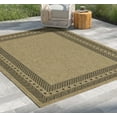 thumbnail image 4 of DUOSONG Earth Gc_Ntl1006 Jute/Black 5 Ft. 3 In. X 7 Ft. 3 In. Indoor/Outdoor Area Rug Natural+Black Polypropylene Household Supplies & Décor Rugs, 4 of 4