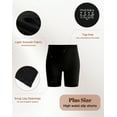 thumbnail image 6 of INNERSY Plus Size Slip Shorts for Women Stretchy High Waist Boyshorts Underwear 3 Pack(XL,Black), 6 of 10