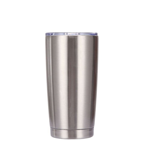 Taza de acero inoxidable para automóvil de 20 oz, taza térmica de acero inoxidable de doble capa, taza de hielo portátil para automóvil