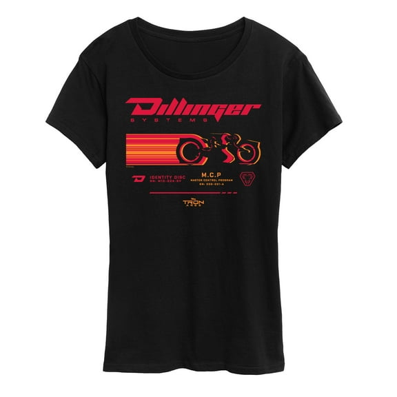 Tron Ares - Dillinger Motorcycle - Women's Short Sleeve Graphic T-Shirt