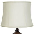 thumbnail image 5 of Imperial Shade Set of 2 Creme White Medium Drum Lamp Shades 14" Top x 16" Bottom x 12" High (Spider) Replacement with Harp and Finial, 5 of 7