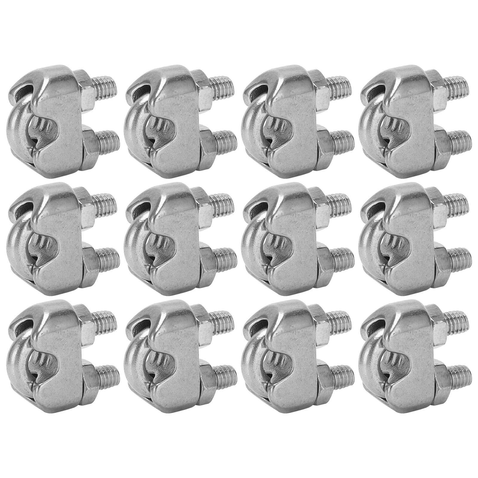 20mm Dia Wall Mounted Aluminium Alloy Pipe Clip Clamp Fastener 5pcs for sale online 