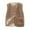Khaki, variant on yievot Womens Fuzzy Fleece Lightweight Vest Cozy Sleeveless Jacket Button Down Waistcoat Outerwear with Pocket