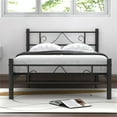 thumbnail image 3 of Twin Size Bed Frame, 11.2" Height Classic Metal Bed Frame with Under Bed Storage/No Box Spring Needed,Black, 3 of 8