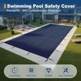 thumbnail image 4 of Swimming Pool Safety Cover, 18x36ft Winter Pool Covers,Rectangle Inground Pool Cover, UL Classified to ASTM F1346, Triple Stitched for MAX Strength, Abrasion Resistant, Hardware, Blue, 4 of 9