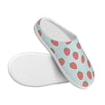 thumbnail image 3 of Lsque Hand Drawn Strawberry Pattern Womens Comfort Cotton on Scuff With Memory Foam and Anti-skid Sole Slipper-37/38, 3 of 7