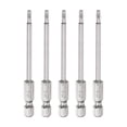 thumbnail image 1 of Bit de Torx de Seguridad Hex Shank, Brocas Torx Star S2 de Acero Magnético, Bit de Destornillador Resistente a Manipulaciones, T10, 1 of 6