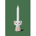 thumbnail image 5 of Bjorn Wiinblad Eva Candleholder Red Glazed Figure Whimsical Details 3.7"H, 5 of 10