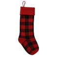 thumbnail image 6 of 2 Pcs Christmas Stockings,18.1Inch Plaid Knit Christmas Stockings for Mantel Fireplace Hanging Decor,Large Acrylic Cable Knitted Stocking Decorations Socks for Christmas, 6 of 8