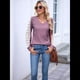 thumbnail image 5 of Camisas de Larga para Mujer, Blusas Informales de Negocios con Cuello en V, Camisetas de Moda para Otoño 2025. Ropa. Rojo Púrpura XXL, 5 of 9