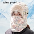 thumbnail image 4 of Invierno Invierno Montar al aire libre Sombrero de algodón cálido y a prueba de frío Sombrero de invierno a prueba de viento Protección para los oídos, 4 of 5