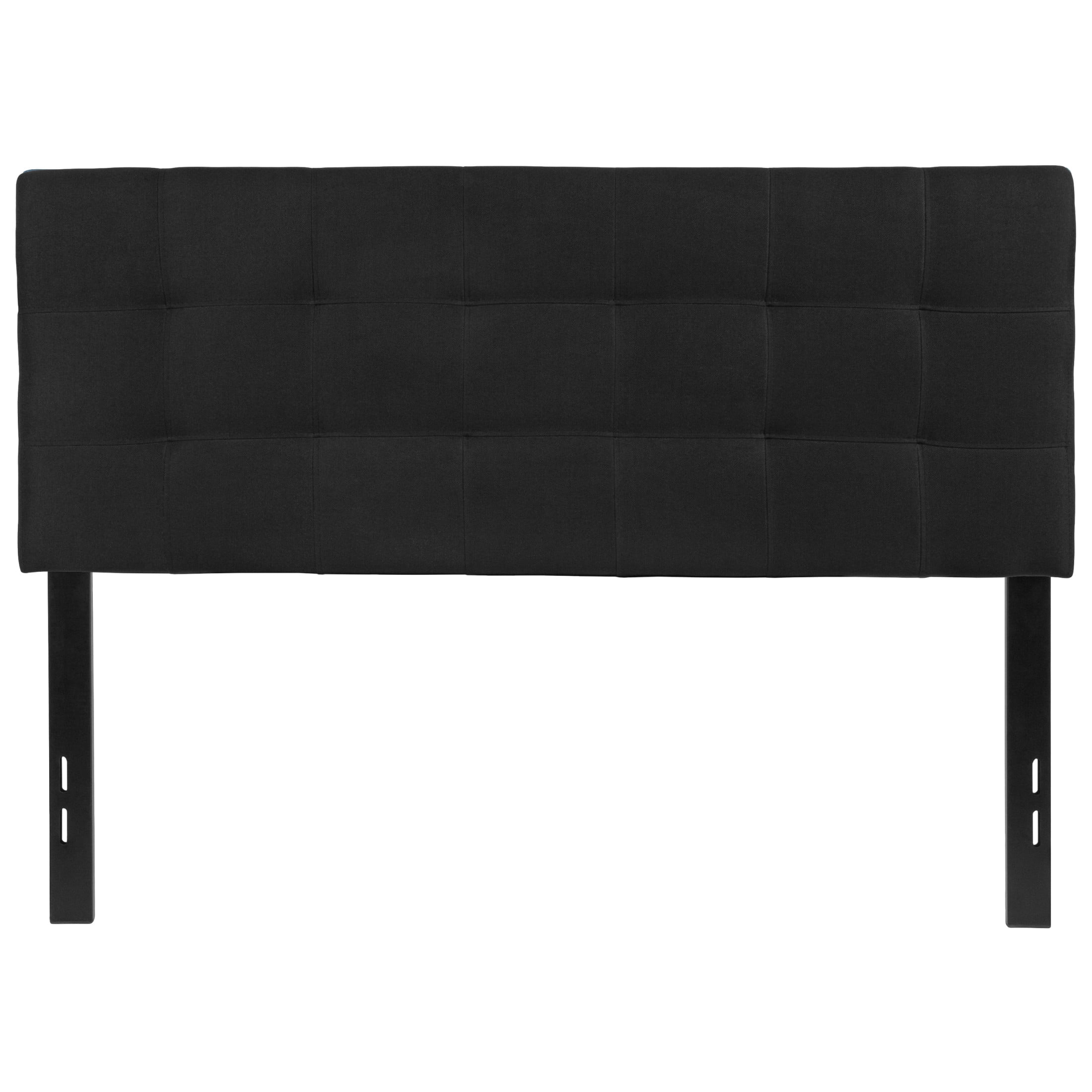 Flash Furniture Bedford Adjustable Tufted Upholstered Full Size Headboard, Black