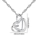 thumbnail image 3 of Xihbxyly Ofertas por tiempo limitado hoy Collar de doble corazón esmerilado, joyería de diamantes, regalo de cumpleaños, aniversario, Navidad, San Valentín para esposa, novia, madre, 3 of 7