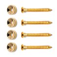 thumbnail image 4 of Bagues de Cou de Guitare Basse Dorées Lot de 4, 4 of 7