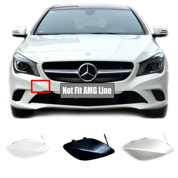 Trimla Front Tow Cover Fit 12-15 Mercedes-Benz CLA-Class Coupe W117 for CLA180 CLA200 CLA220 CLA250 2012 2013 2014 2015 bumper Hook Eye Cap A1178850622
