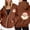 A-Brown, variant on Christmas Hoodies for Women 2025 Long Sleeve Zip Up Santa Claus Graphic Hooded Sweatshirt with Pockets Jacket Coat