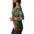 thumbnail image 3 of Nituyy Women's Christmas Knit Sweater Long Sleeve Crewneck Letter/Christmas Tree Print Pullover Knitwear, 3 of 9