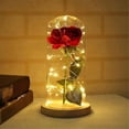 thumbnail image 2 of Regalo de San Valentín, Rosa eterna en cúpula de cristal, Regalo de flores de cumpleaños para el Día de la Madre, Flores de rosas artificiales, Rosa eterna, Una, 2 of 5