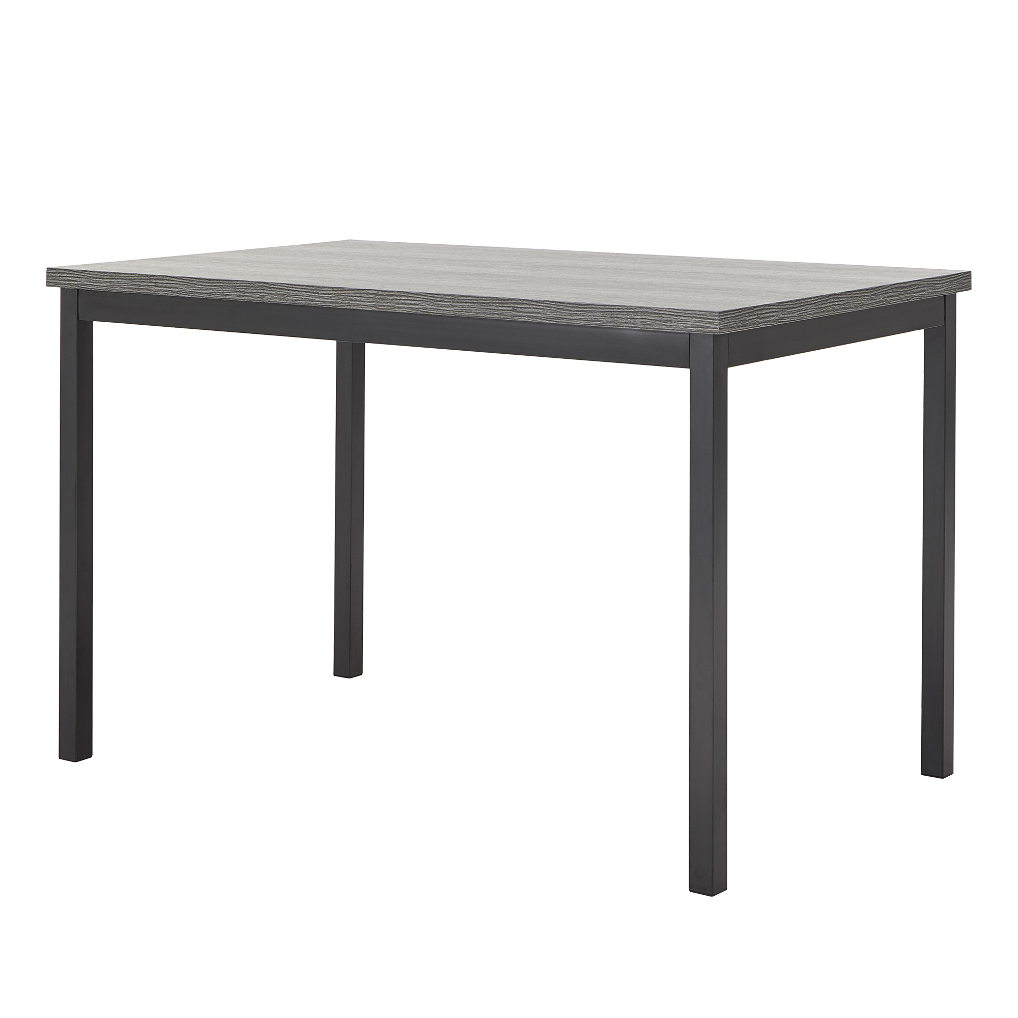 Weston Home Clayton Metal Dining Table, Black