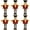 Style 3, variant on Jiibva 6Pcs Christmas Napkin Rings Nutcracker Napkin Rings Xmas Napkin Buckle Serviette Buckles Napkin Holders For Holiday Dinner Party