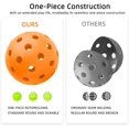 thumbnail image 2 of Balles de Pickleball de Performance Extérieures, Qualité Tournoi, 40 Trous, Haute Durabilité, (Orange, Lot de 6), 2 of 5