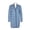 BLUE RIBBON COMBO, variant on Open Front Piping Detail Diamond Jacquard Cardigan-BLUE RIBBON COMBO / M