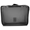 thumbnail image 3 of Set of 6 Packing Cubes, Travel Luggage Organizer - 3 Travel Cubes + 3 Pouches (Black), 3 of 10