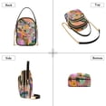 thumbnail image 3 of FORMRS Crossbody Bag for Women Quilted Travel Shoulder Cell Phone Purse with Chain Strap Handbag, Purple Cityscape Painting, 3 of 7