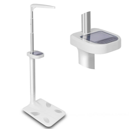 Body Analyzer Scale Digital Physician Scale, Posture Scale for Body Weight Body Composition Analyzer, Medical Scale with Talking Function, Body Mass Index, White
