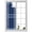 Blue, variant on Window Privacy Film Black Grid Stained Glass Window Film Decorative Sun Block Window Cover Retro Minimalist Lines Stripes White Window Clings Static Adhesive Sticker for Bathroom 29.5"x78.7"