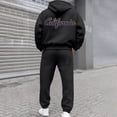 thumbnail image 2 of CONFREE Mens 2 Peice Sweatsuit Casual Men's Jogging Tracksuit Set Letter Graphic Pullover Hoodies Pants Athletic Sweat Suit for Men, 2 of 7