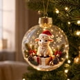 thumbnail image 2 of Light Up Sheep Christmas Ornament, 3.9 Inch Mini Story Ball with Holiday Scene for Tree Window Mantel Seasonal Decor, 2 of 6