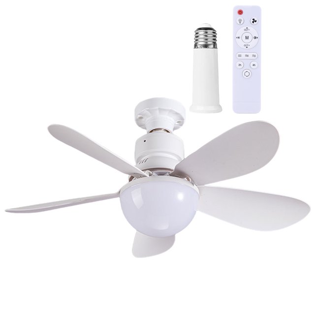 Lámpara Ventilador Creativa LED 30W Con Control Remoto Regulable para El Del