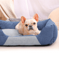 thumbnail image 4 of Magshion Small Medium Cuddler Dog Bed, Rectangle Pet Bed for Small Medium Dogs & Cats (27", Blue), 4 of 11