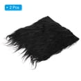 thumbnail image 3 of Unique Bargains Plush Faux Fur Fabric Square, 10' x 10' Fluffy Faux Fur Patches Cuts, Black 2Pack, 3 of 6