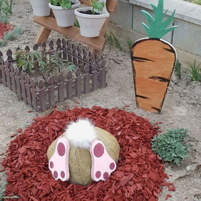 Easter Garden Decor Rabbit Hole Carrot Plug Cloth for Yard Party Easy  Installation - Walmart.com