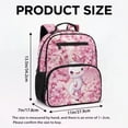 thumbnail image 7 of Jeiento Axolotl 13.5" Polyester Toddler School Bag, Preschool Backpack with Large Compartment & Mesh Side Pockets, Pink Cherry Blossom Adjustable Bookbag for Boys Girls Daycare Travel, 7 of 7
