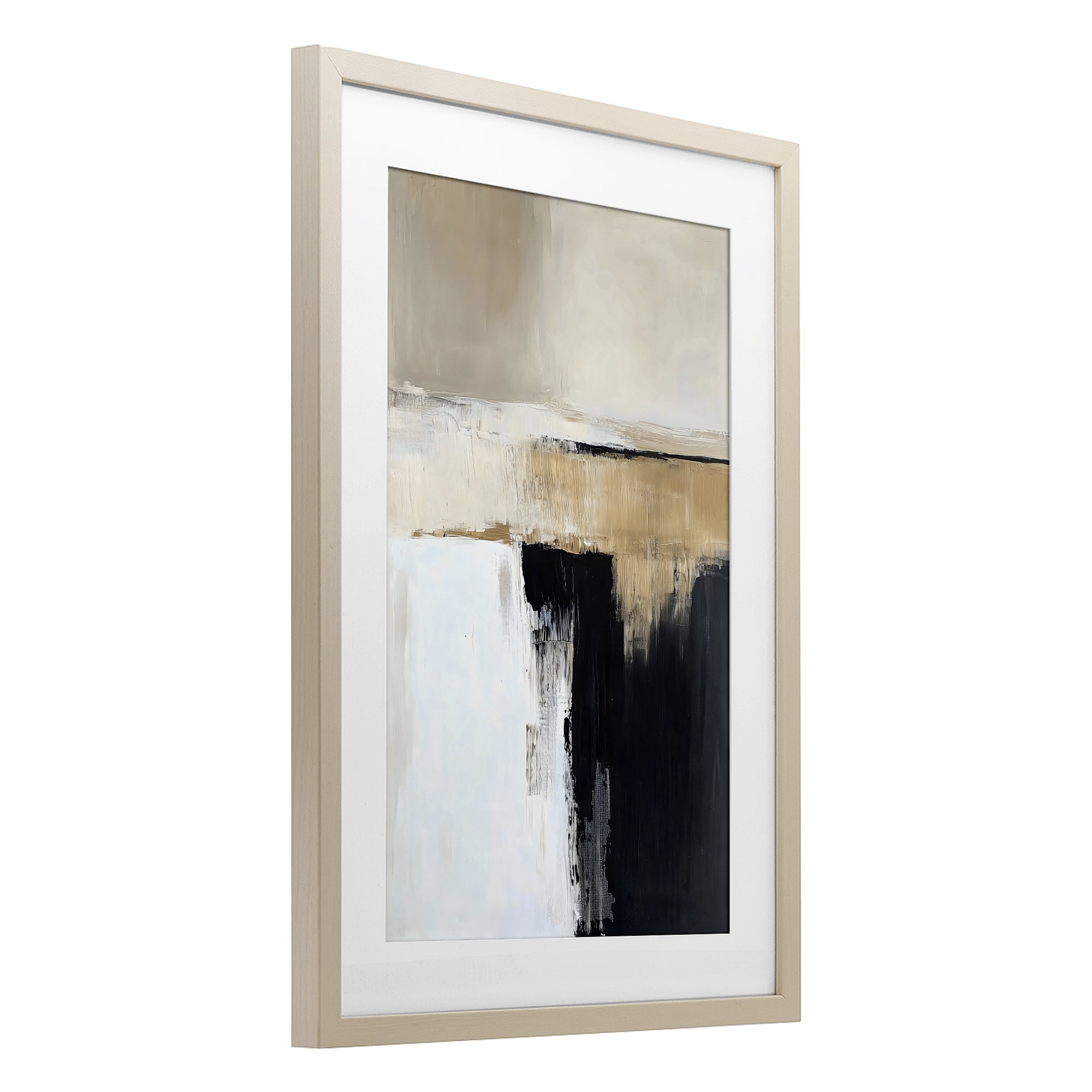 Stupell Industries Desert Horizon Muted Abstract Birch Framed Print Under Glass, design by Gina Kelly