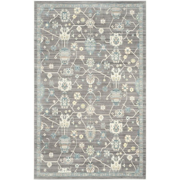 SAFAVIEH Valencia Gemma Abstract Polyester Area Rug, Mauve, 5' x 8'