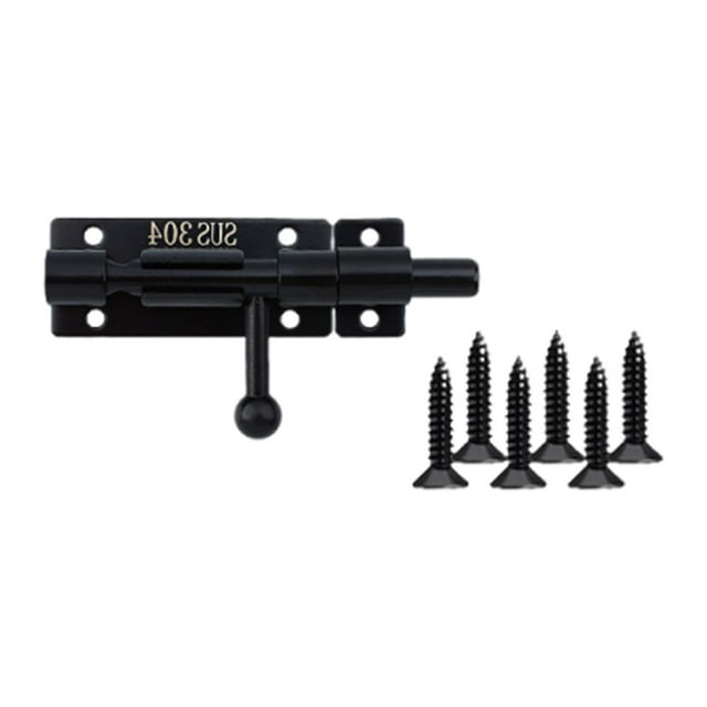 Pestillo deslizante para puerta de barril, resistente al desgaste, moderno y portátil, para puertas corredizas de interior y aficionados al bricolaje. 4 pulgadas