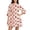 Red 18, variant on Karymi Floral Print Mock Neck Tiered Mini Dress, 3/4 Ruffle Bell Sleeve Self Tie Waist Loose Flowy Summer Sundress Spring Dresses