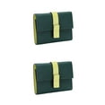 thumbnail image 1 of pitrice Leather Women Purse Rectangular Trifold for Zipper Hasp Stylish Card Holder Photo Folder Wallet Notecase Birthday Gift Green 2Set, 1 of 6