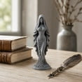 thumbnail image 4 of Faceless Hooded Lady Statue Gothic Cloak Woman Sculpture Resin Figurine Vintage Mysterious Tabletop Ornament For Home Bookshelf Bedroom Halloween Decor, 4 of 6