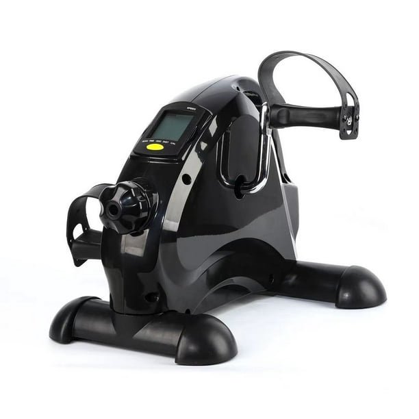 Under Desk Mini Exercise Bike with LCD Display - Pedal Exerciser for Seniors, Arm/Leg Workout