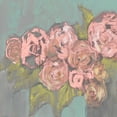 thumbnail image 3 of Goldberger, Jennifer 20x20 Black Modern Framed Museum Art Print Titled - Blush Pink Flowers I, 3 of 5