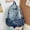 Blue, variant on PRIYAL Y2K Star Backpack,Grunge Goth Denim Bookbag,Punk Emo Backpack for Men and Women, Unique Gothic Fashion Backpack for Daily Use