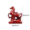 thumbnail image 2 of Horse Statue, Small Wooden Figurine for 2026 Chinese New Year, Feng Shui Office Desk Decor for Wealth Luck, Zodiac Animal Sculpture Home Tabletop Ornament (Orange) Home Decor, 2 of 6